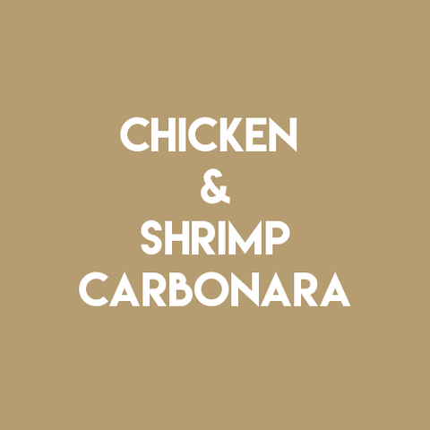CHICKEN & SHRIMP CARBONARA
