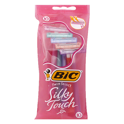 BIC Twin Select Silky Touch Twin Blade Women's Razor, 10 ct