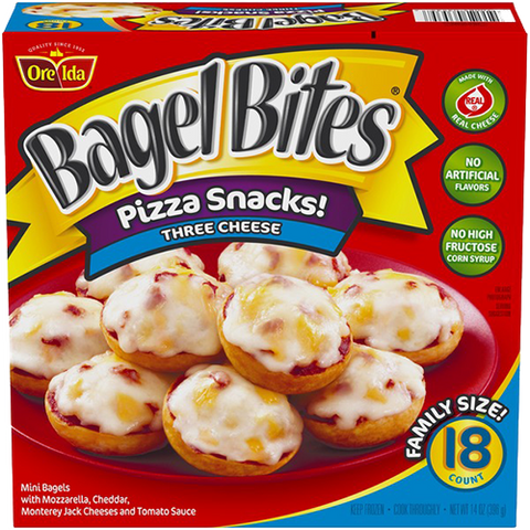 Bagel Bites Three Cheese, 18 Count