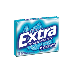 Extra Peppermint Sugar Free Chewing Gum, 15 ct.