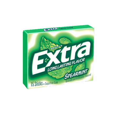 Extra Spearmint Sugar Free Chewing Gum, 15 ct.