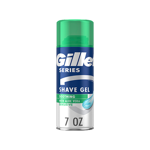 Gillette Series Soothing Shave Gel for Men with Aloe Vera, 7 oz.
