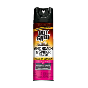 Hot Shot Fresh Floral Scent Ant, Roach & Spider Killer Spray, 21.87 oz