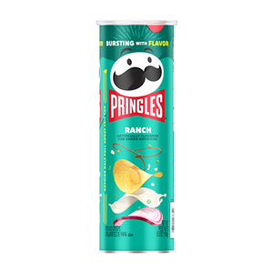 Pringles Potato Crisps Chips, Lunch Snacks, Ranch, 5.5 Oz