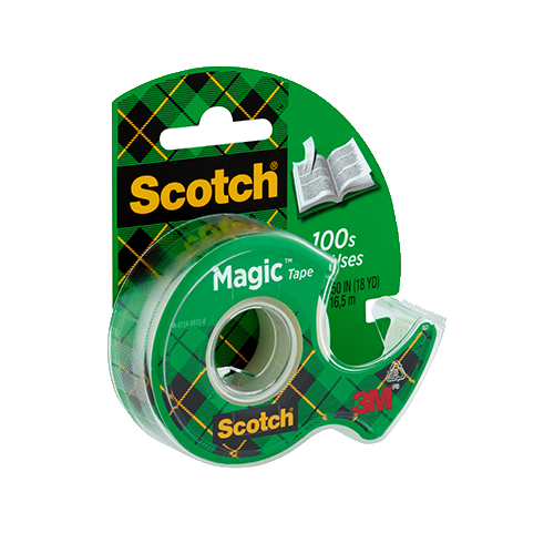 Scotch Magic Tape, 3/4 in. x 500 in., 1 Dispenser/ Pack Clutch Deliveries