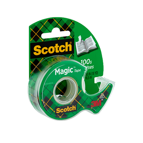 Scotch Magic Tape, 3/4 in. x 500 in., 1 Dispenser/ Pack
