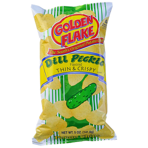 Golden Flake Dill Pickle Chips, 5 oz.