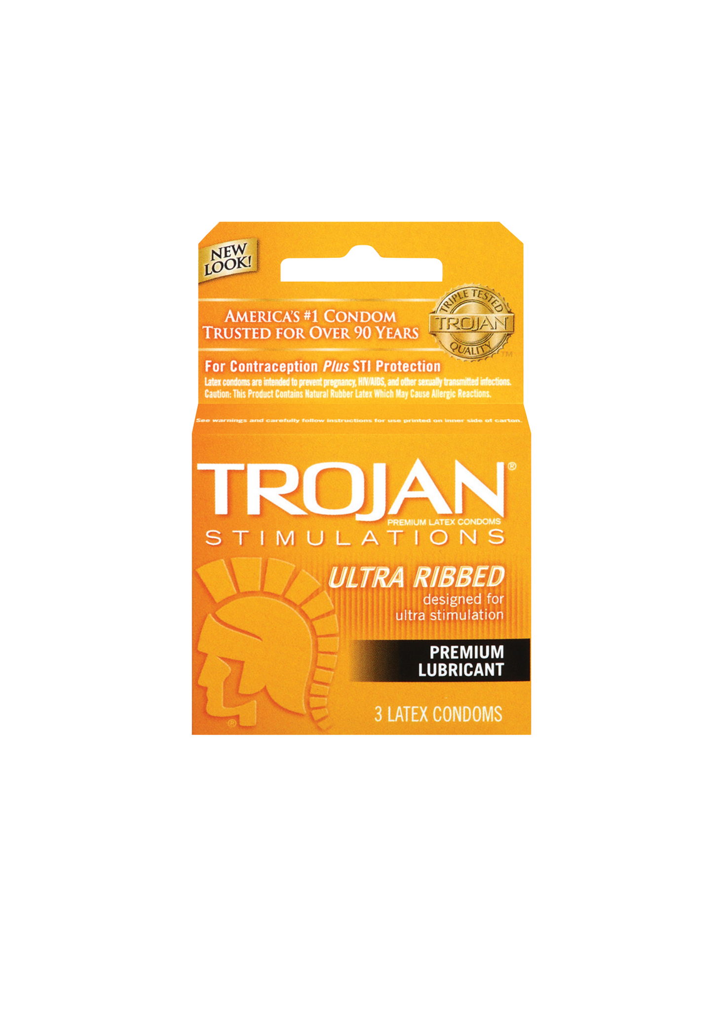 Trojan Ultra Ribbed - 3 Pack