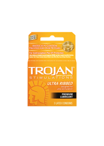 Trojan Ultra Ribbed - 3 Pack