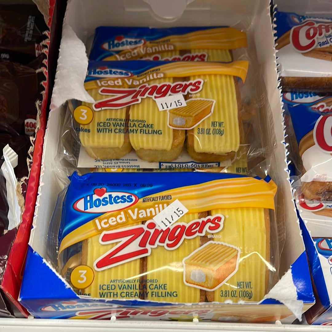 Hostess Iced Vanilla Zingers