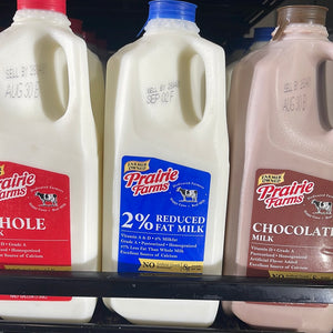 Prairie Farms Reduced Fat Milk, Half Gallon