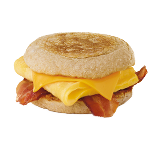 Bacon , Egg & Cheese Muffin (9am - 10:15am Only)