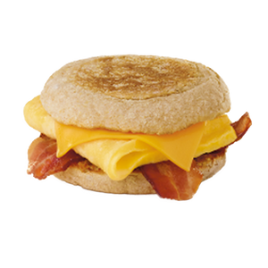 Bacon , Egg & Cheese Muffin (9am - 10:15am Only)