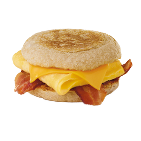 Bacon , Egg & Cheese Muffin (9am - 10:15am Only)