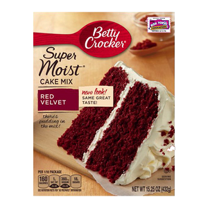 Betty Crocker Super Moist Red Velvet Cake Mix, 15.25 oz