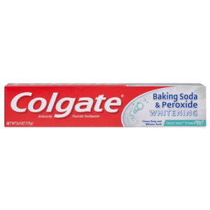 Colgate Baking Soda and Peroxide Whitening Toothpaste, Frosty Mint Stripe, 6 oz.