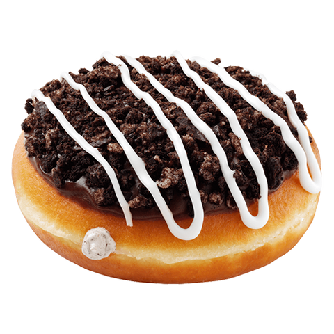 Dark Chocolate Oreo Cookies and Kreme Doughnut