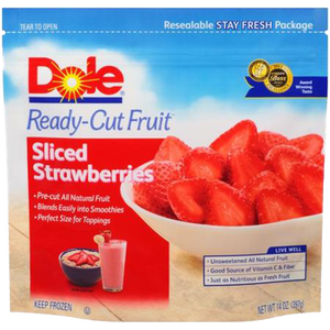 Dole Sliced Ready-Cut Strawberries, 12 oz