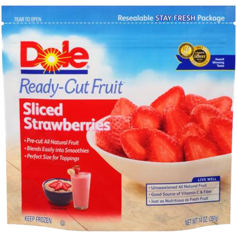 Dole Sliced Ready-Cut Strawberries, 12 oz