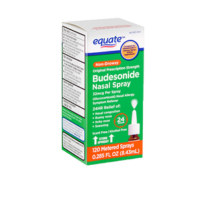 Equate Allergy Relief 24 hour Non-Drowsy Budesonide Nasal Spray 32 mcg, 120 sprays