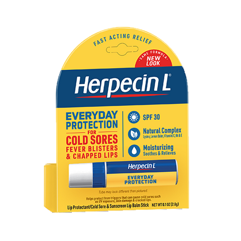 Herpecin L Lip Protectant/ Cold Sore & Sunscreen Lip Balm, .1 oz.