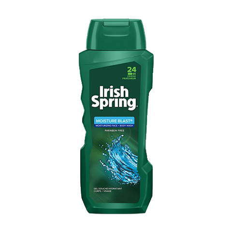 Irish Spring Moisture Blast Men's Face & Body Wash, 18 oz.