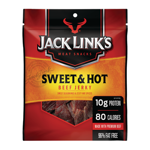 Jack Links Beef Jerky, Sweet & Hot, 2.85 oz