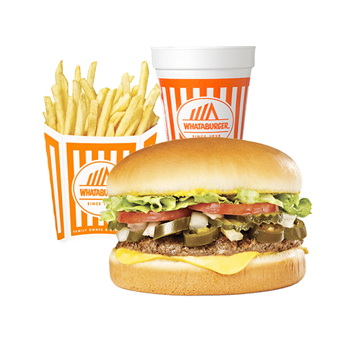 4 Jalapeno & Cheese Whataburger Meal – Clutch Deliveries