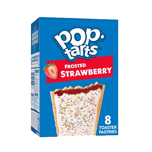 Pop-Tarts Toaster Pastries, Breakfast Foods, Frosted Strawberry, 8 Ct, 13.5 Oz, Box