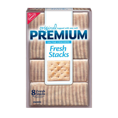 Premium Original Fresh Stacks Saltine Crackers, 13.6 Oz
