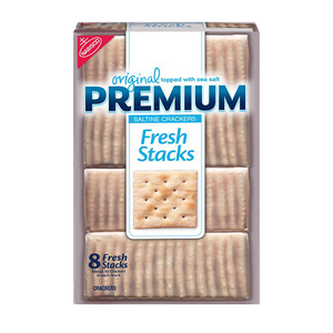 Premium Original Fresh Stacks Saltine Crackers, 13.6 Oz