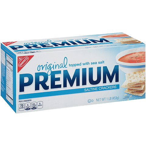 Premium Saltine Crackers, 1lb