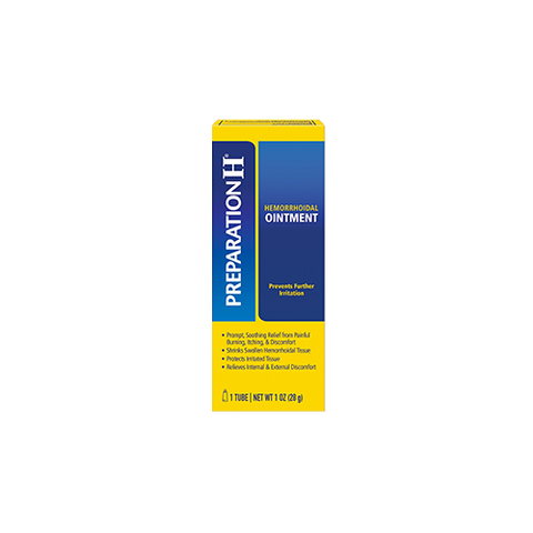 Preparation H Ointment for Hemorrhoid Relief, Burning and Itching, 1 oz.