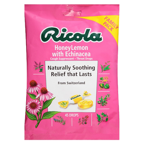 Ricola Honey Lemon with Echinacea 45 ct.