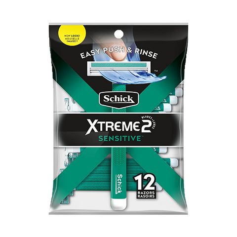 Schick Xtreme 2-Blade Sensitive Men's Disposable Razors, 12 ct.