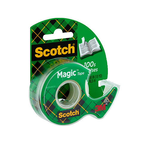 Scotch Magic Tape, 3/4 in. x 500 in., 1 Dispenser/ Pack