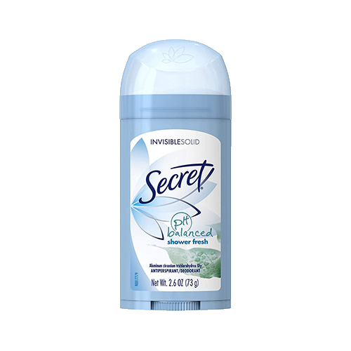 Secret Invisible Solid Antiperspirant Deodorant, Shower Fresh, 2.6 oz.