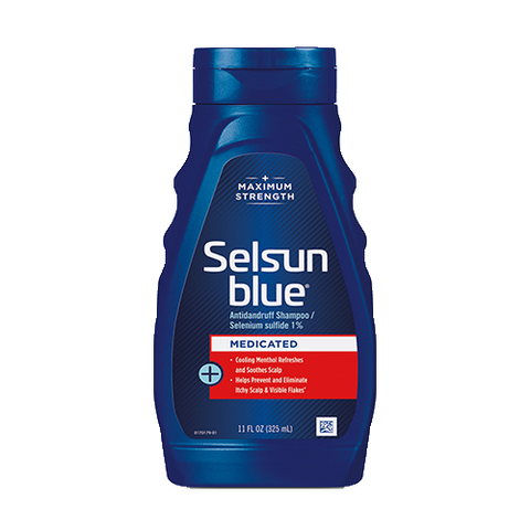 Selsun Blue Medicated Max Strength Dandruff Shampoo, 11 oz.