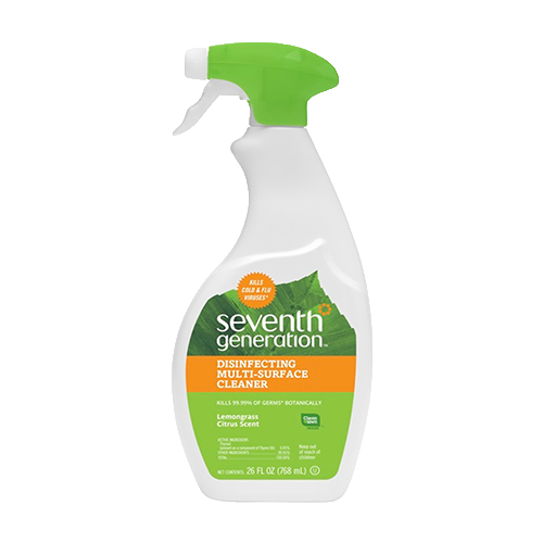 Seventh Generation Disinfecting Multi-Surface Cleaner Lemongrass Citrus Scent, 26 oz.