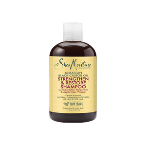 SheaMoisture Strengthen and Restore Shampoo 100% Pure Jamaican Black Castor Oil 13 oz.