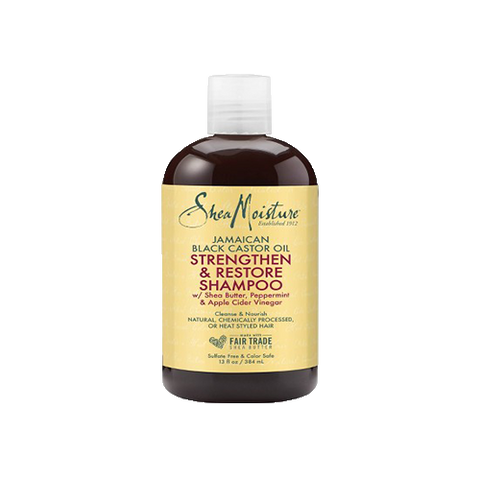 SheaMoisture Strengthen and Restore Shampoo 100% Pure Jamaican Black Castor Oil 13 oz.