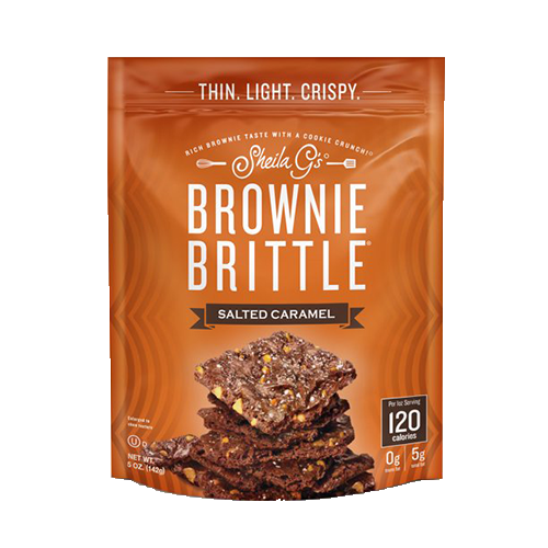 Sheila G's Brownie Brittle Salted Caramel Cookie Snack Thins, 5oz
