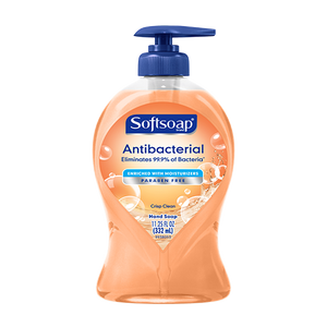 Softsoap Antibacterial Liquid Hand Soap Pump, Crisp Clean, 11.25 oz