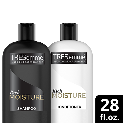 TRESemme Moisture Rich Moisturizing Shampoo and Conditioner Professional Quality Salon-Healthy Look and Shine, 28 oz.