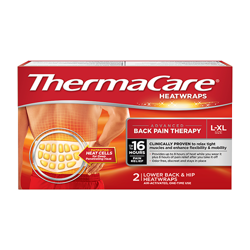 ThermaCare Advanced Back Pain Therapy, Hip Pain Relief Heat Wraps, 2 ct.