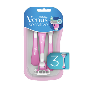 Venus Gillette Sensitive Women's Disposable Razor, 3 ct