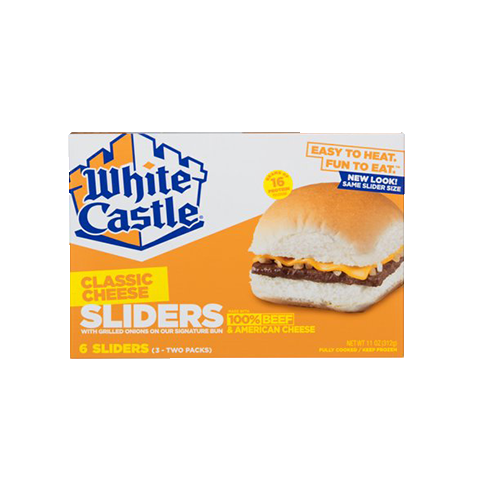 White Castle Classic Cheese Sliders, 6 Two-Packs per box, 11 oz