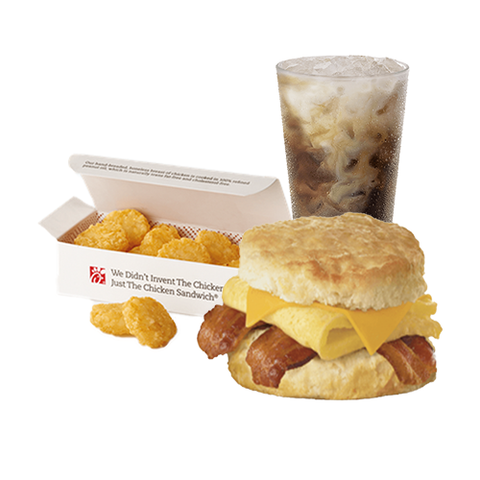 Bacon, Egg, & Cheese Biscuit Meal (9am - 10:15am Only)