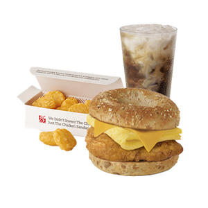 Chicken, Egg, & Cheese Bagel Meal (9am - 10:15am Only)