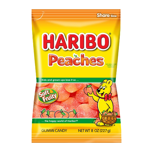 Haribo Peaches Share Size,  6.3 oz.